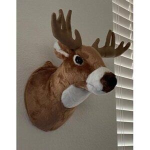 New 13" Boone the Whitetail Deer Plush Stuffed Animal Walltoy Wall Mount